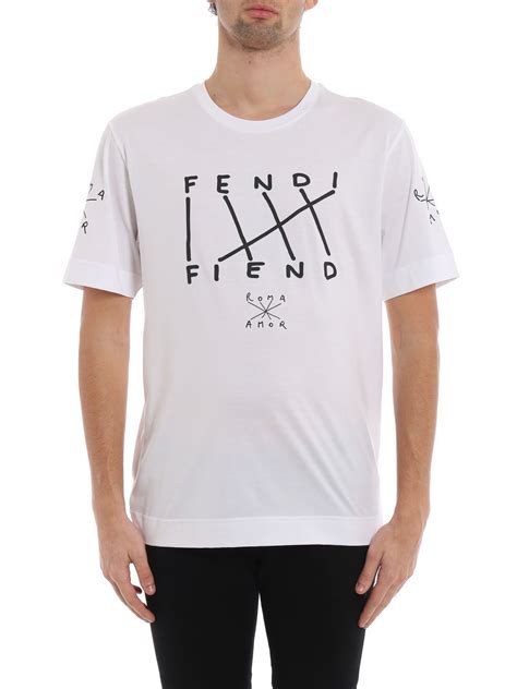 fendi t shirt damen|fendi fiend t shirt.